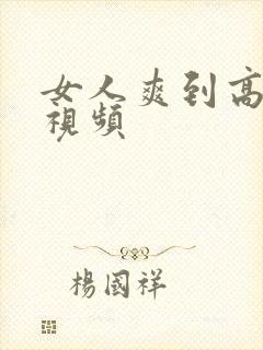 女人爽到高潮的视频