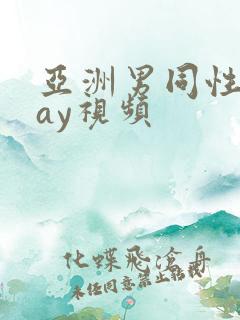 亚洲男同性恋gay视频