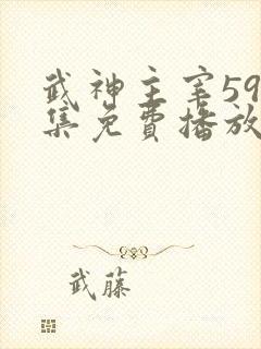 武神主宰598集免费播放无弹窗