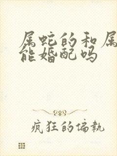 属蛇的和属虎的能婚配吗