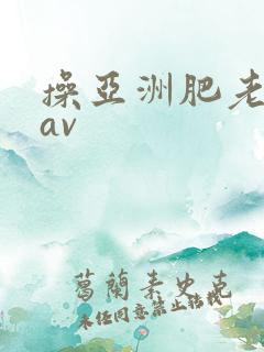 操亚洲肥老熟女av