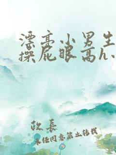 漂亮小男生被猛操屁眼高h小说