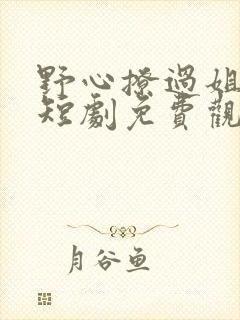 野心撩过姐姐心短剧免费观看全集