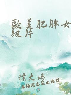 欧美肥胖女人一级片