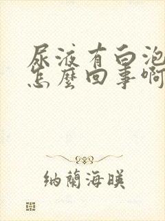 尿液有白泡沫是怎么回事啊