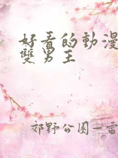 好看的动漫推荐双男主