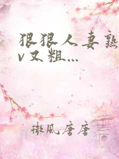 狠狠人妻熟妇av又粗...