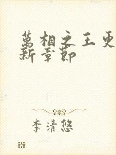 万相之王更新最新章节