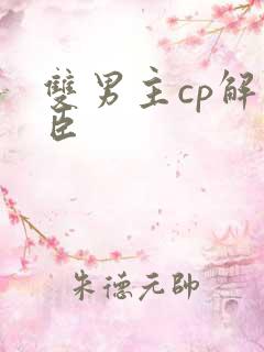 双男主cp解雨臣
