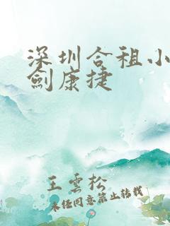 深圳合租小雯许剑康捷