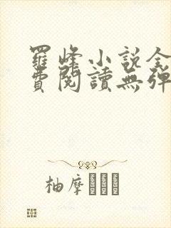 罗峰小说全文免费阅读无弹窗