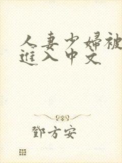 人妻少妇被猛烈进入中文