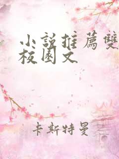 小说推荐双男主校园文