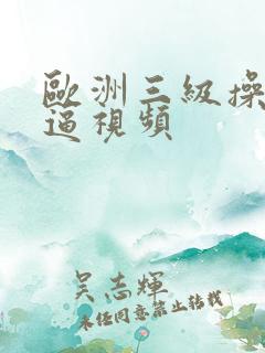 欧洲三级操美女逼视频