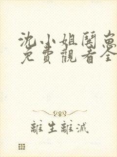 沈小姐哄崽追夫免费观看全集