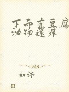 下面有豆腐渣分泌物还痒