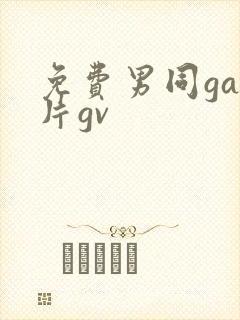 免费男同gay片gv