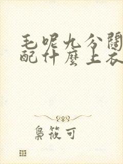 毛呢九分阔腿裤配什么上衣好看