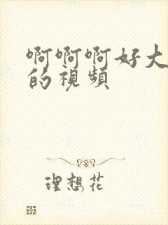 啊啊啊好大好爽的视频