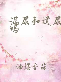 漏尿和遗尿一样吗