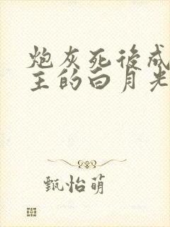 炮灰死后成了女主的白月光小说