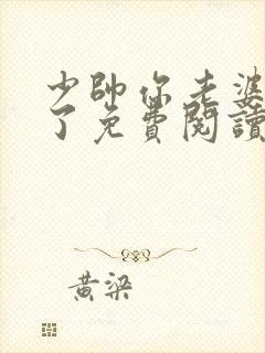 少帅你老婆又跑了免费阅读全