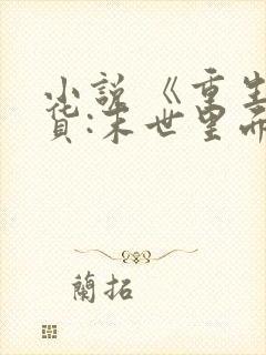 小说 《重生囤货:末世里面玩嗨了》