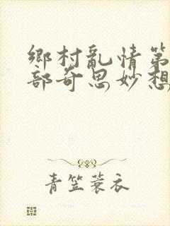 乡村乱情第十九部奇思妙想著