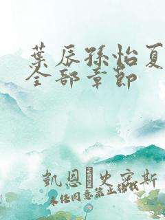 叶辰孙怡夏若雪全部章节