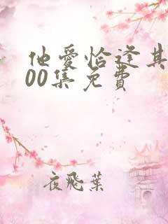 他爱恰逢其时100集免费