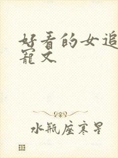 好看的女追男甜宠文