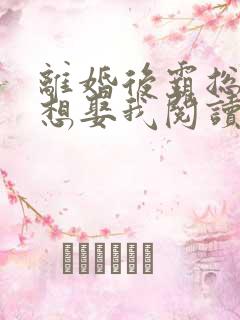 离婚后霸总天天想娶我阅读阅读全文