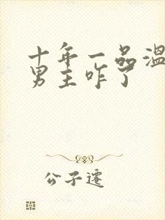 十年一品温如言男主咋了