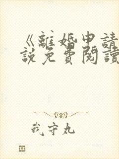 《离婚申请》小说免费阅读