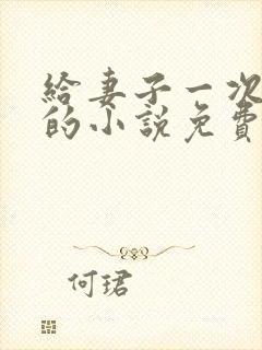 给妻子一次恋爱的小说免费阅读