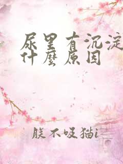 尿里有沉淀物是什么原因