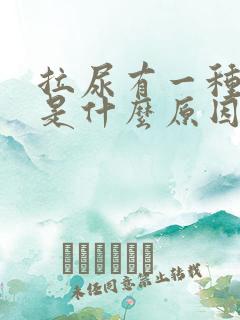 拉尿有一种味道是什么原因