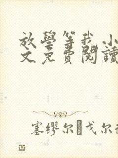 放学等我小说全文免费阅读无弹窗