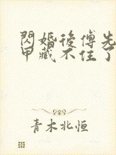 闪婚后傅先生马甲藏不住了短剧免费观看