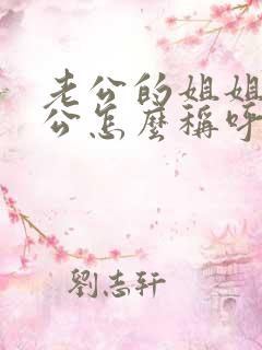 老公的姐姐的老公怎么称呼