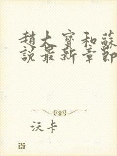 赵大宝和苏媚小说最新章节更新时间