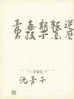 青春期叛逆期的男孩子怎么管教比较好