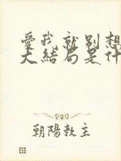 爱我就别想太多大结局是什么