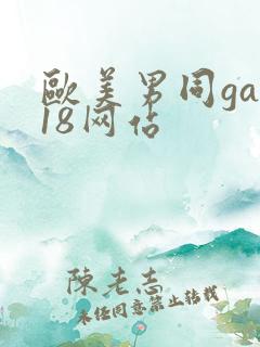 欧美男同gay18网站