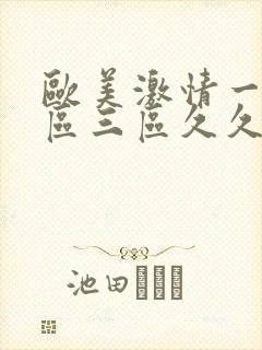 欧美激情一区二区三区久久久