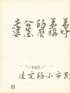 老公的弟弟的老婆怎么称呼