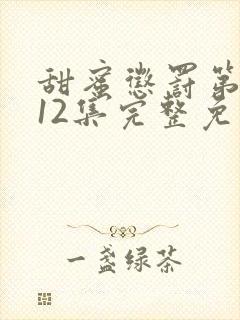 甜蜜惩罚第一季12集完整免费观看