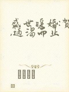 盛世暖婚:贺少,适渴而止