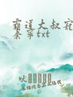 霸道大叔宠甜妻秦宁txt