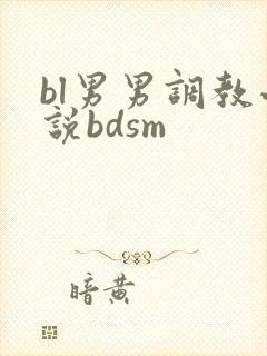 bl男男调教小说bdsm